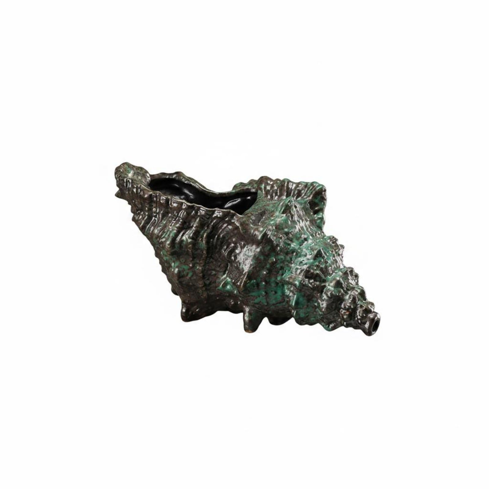 Circulating Water Ornament Eco-Friendly Design Circulating Water Container Decor Relaxing Atmosphere Aquarium Waterfall Decoration for Garden, Patio, Green, L-image-9