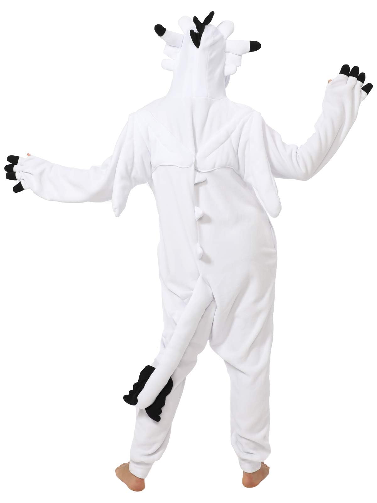 dressfan Unisex Drago Costumi Drago Pigiama Tuta Halloween Carnevale Costumi e Cosplay,Regali Pigiama di Natale per Donna Uomo