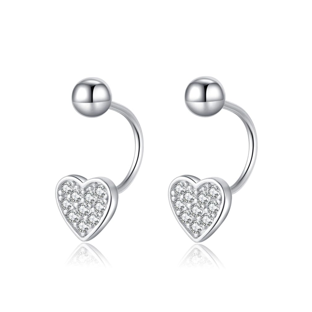 SLUYNZ 925 Sterling Silber CZ Ohrclips Knorpel Ohrringe Ohne