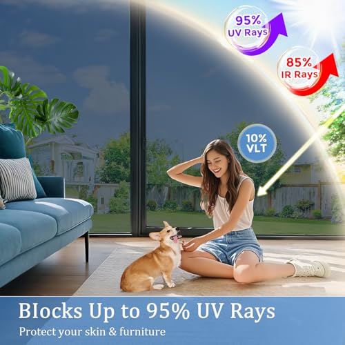 Película de privacidad para ventana Frosted Coavas miniatura 6