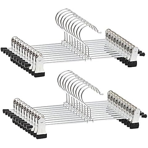 Bkrdty Hosenbügel Kleiderbügel 20 stück 40cm groß Metall Kleiderbügel Cover