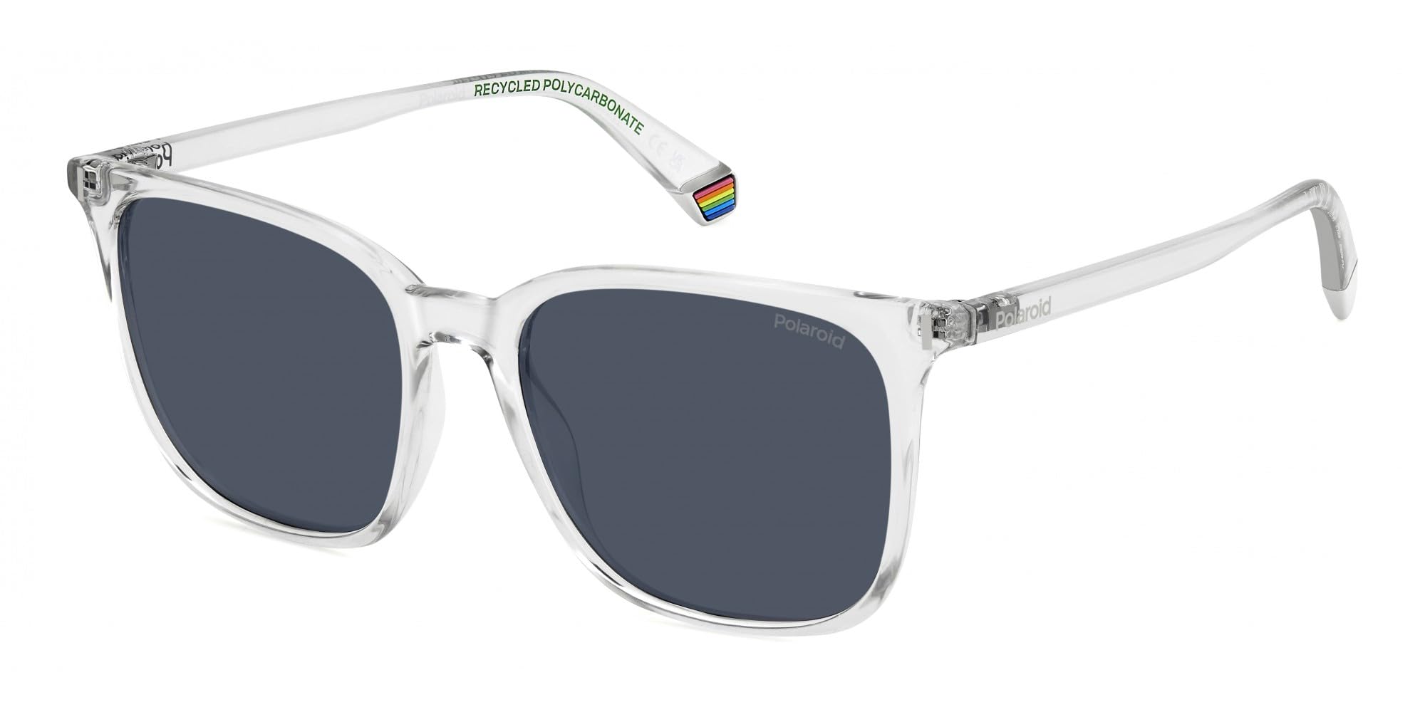 Polaroid Women's   Black Sunglasses Pld 6226/S 900 C3 Transparent Blue Polarized , BrandAlley