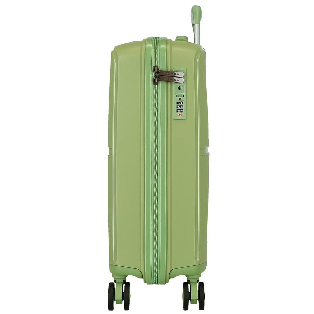Movom Noon Zestaw walizek zielony 56/66 cm Twardy 2,8 kg Zamek TSA Polipropylen 2,8 kg 110,5 l Bagaż podręczny, Zielony, Talla única, Zestaw walizek