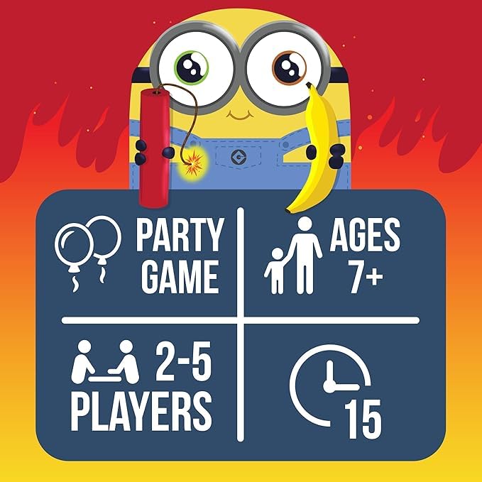 Image of Exploding Minions Board Game | A Fun Russian Roulette Card Game, Perfect for Family-Friendly Parties | Suitable for Kids, Teens, and Adults - 2-5 Players