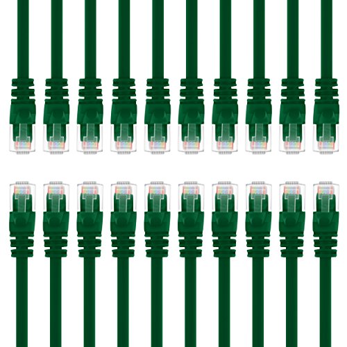 GearIt 20{Zbg, Cat5e  LANP[u/C[Tlbgpb`P[u 1.5m 5 Feet - Snagless RJ45 Computer LAN Network Cord, O[ [Lifetime Warranty]