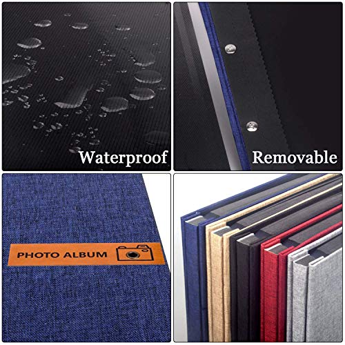 Fotoalben Selbstklebend, Adkwse Fotoalbum zum Selbstgestalten, Album Fotobücher DIY Scrapbook Groß mit 60 Schwarz Seiten… – Bild 7