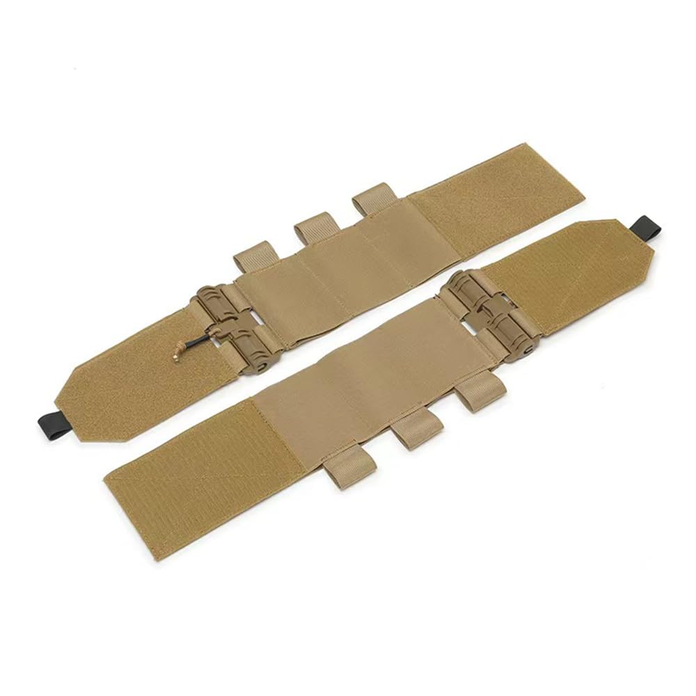 GAZJYUSP Pair of Elastic Tactical Vest Cummerbund Quick Release Mounting Strap with Magazine Pouches