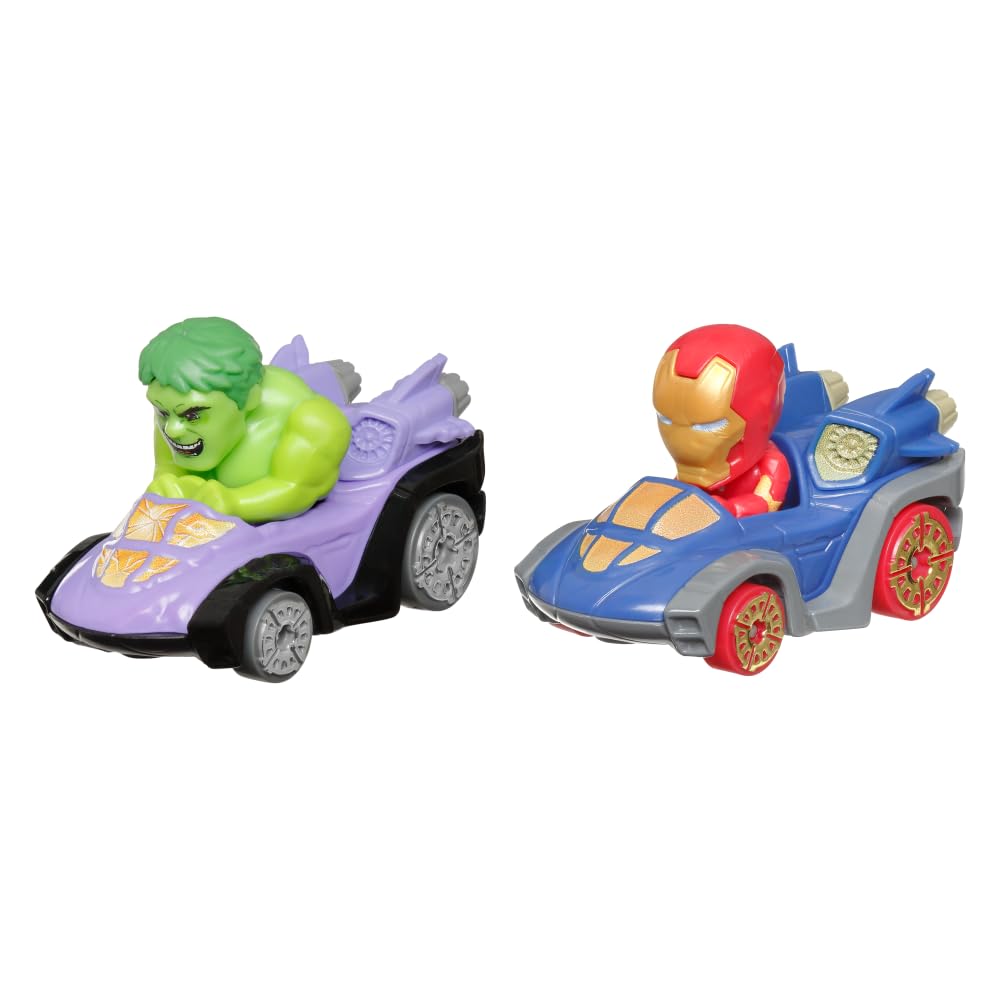 Hot Wheels RacerVerse Zabawka Pojazd Pakiet niespodzianka z dwoma samochodami wyścigowymi dla dzieci w wieku od 3 lat