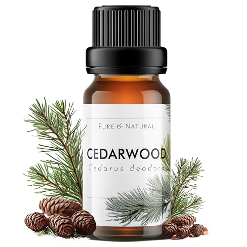 Image of Esslux Cedarwood Essential Oil for Hair, Skin & Diffuser | 100% Natural Cedarwood Oil for Aromatherapy & Soap Making | Warm, Woody Scent for Relaxation and Comfort, 120 ML