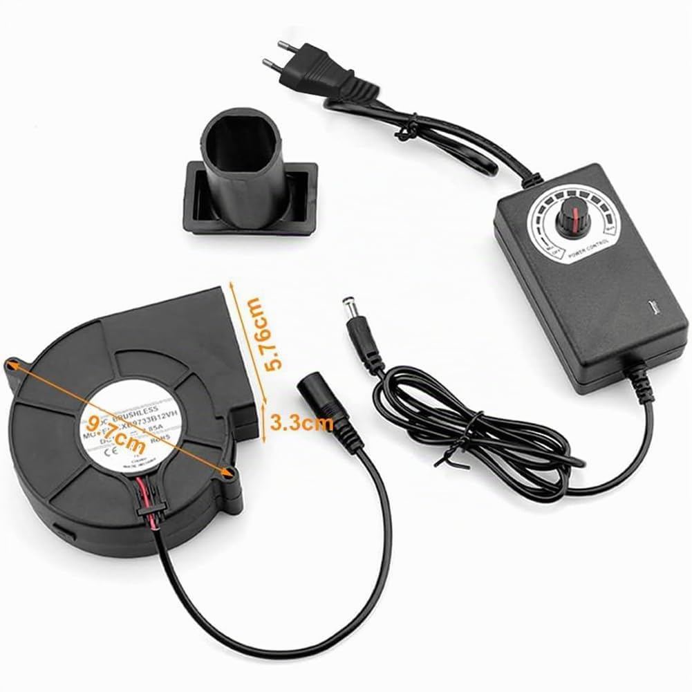 Turbina soplador equipado con salida de aire, horno de barbacoa, estufa de leña, horno de aceite usado, lata de ventilador regulador de velocidad