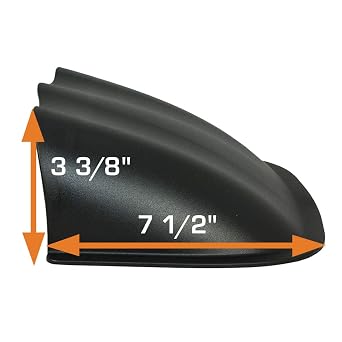 GlowShift Universal Black Triple Dashboard Gauge Pod Holder w/Dome Lip | Fits Any Make/Model Car or Truck, Mounts (3) 2-1/16 (52mm) Gauges to Vehicle's Dash, ABS Plastic