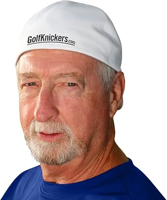 Argyle Paradise Golf Cap/Ball Cap for Men - WWWW: Khaki/Royal/White - Small/Medium