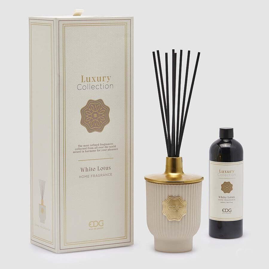 EDG Enzo De Gasperi Profumatore Per Ambienti GoldLily Soft Roses – 500 Ml Con Bastoncini – Bottiglia In Vetro - 3