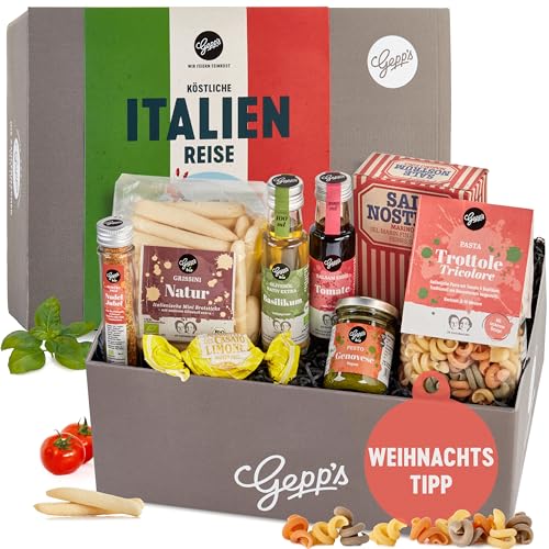 Gepp’s Feinkost Bella Italia Geschenkbox I Geschenkkorb für Männer und Frauen I Feinste italienische Spezialitäten, hergestellt nach eigener Rezeptur I Geschenk...