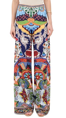 alice + olivia Women's Athena Flared Wide Leg Pants