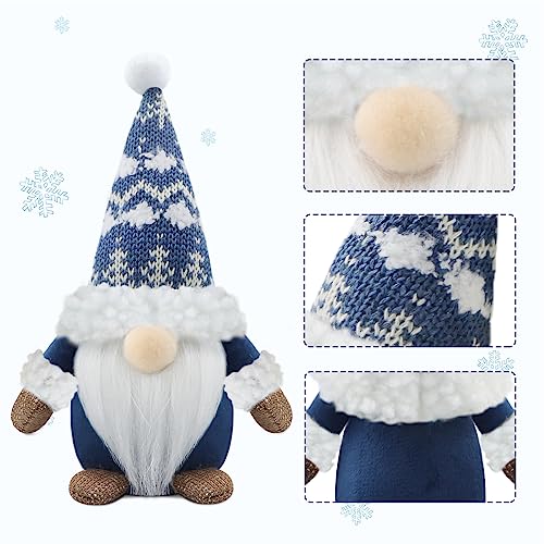 Gehydy-Set-of-3-Christmas-Gnomes-Decorations-Handmade-Gnome-Plush-Stuffed-Xmas-Decor-for-Home-Kitchen-Farmhouse-Tiered-Tray-Blue Gehydy Set of 3 Christmas Gnomes Decorations Handmade Gnome Plush Stuffed Xmas Decor for Home Kitchen Farmhouse Tiered Tray Blue