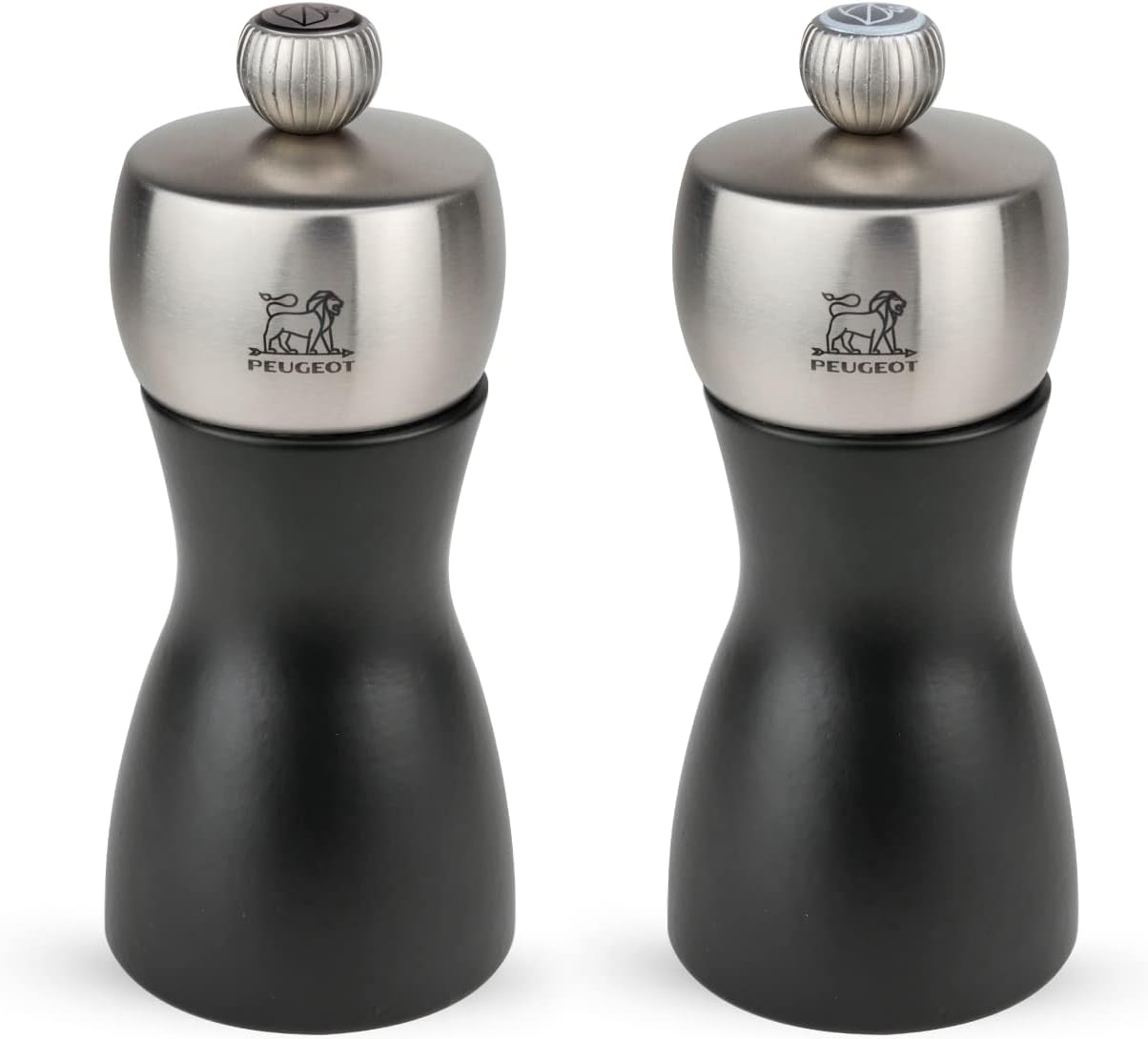 Peugeot Fidji Salt & Pepper Mill Set, Beechwood & Stainless Steel