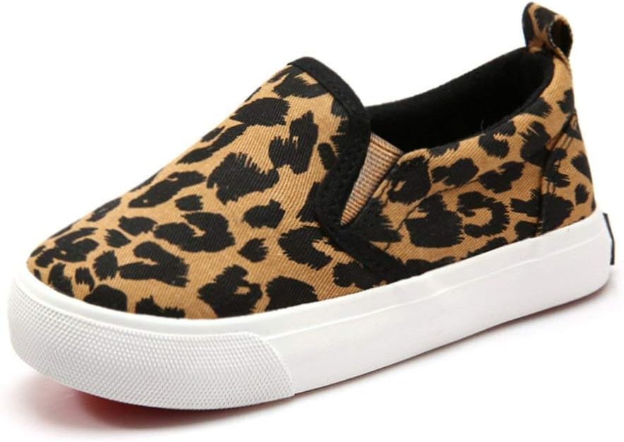 UBELLAToddler Kids Canvas Sneakers Boy's Girl's Casual Slip-on Shoes Loafer Flats