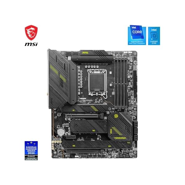 MSI MAG Z790 TOMAHAWK WIFI Motherboard ATX - Supports Intel Core 12/13th Gen Processors, LGA 1700, DDR5 Boost (7200+MHz/OC), 1 x PCIe 5.0 x16, 1 x PCIe 4.0 x16, 5 x M.2 Gen4, 2.5Gbps LAN, Wi-Fi 6E - Image 3
