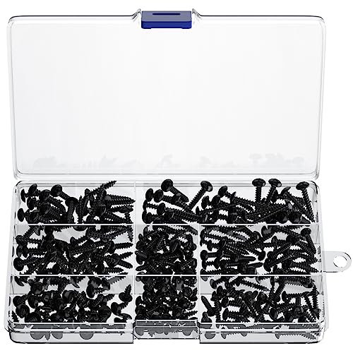 320 PCS M3 M4 Black Round Head Self Tapping Screws - Image 3