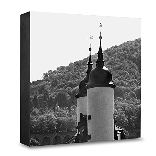 Bloc photo en bois Heidelberg Porte de pont 20x20 cm COGNOSCO