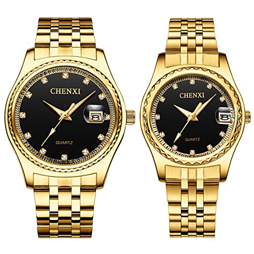 JewelryWe Coppia Di Orologi Da Polso Al Quarzo, Analogico, Per Partner