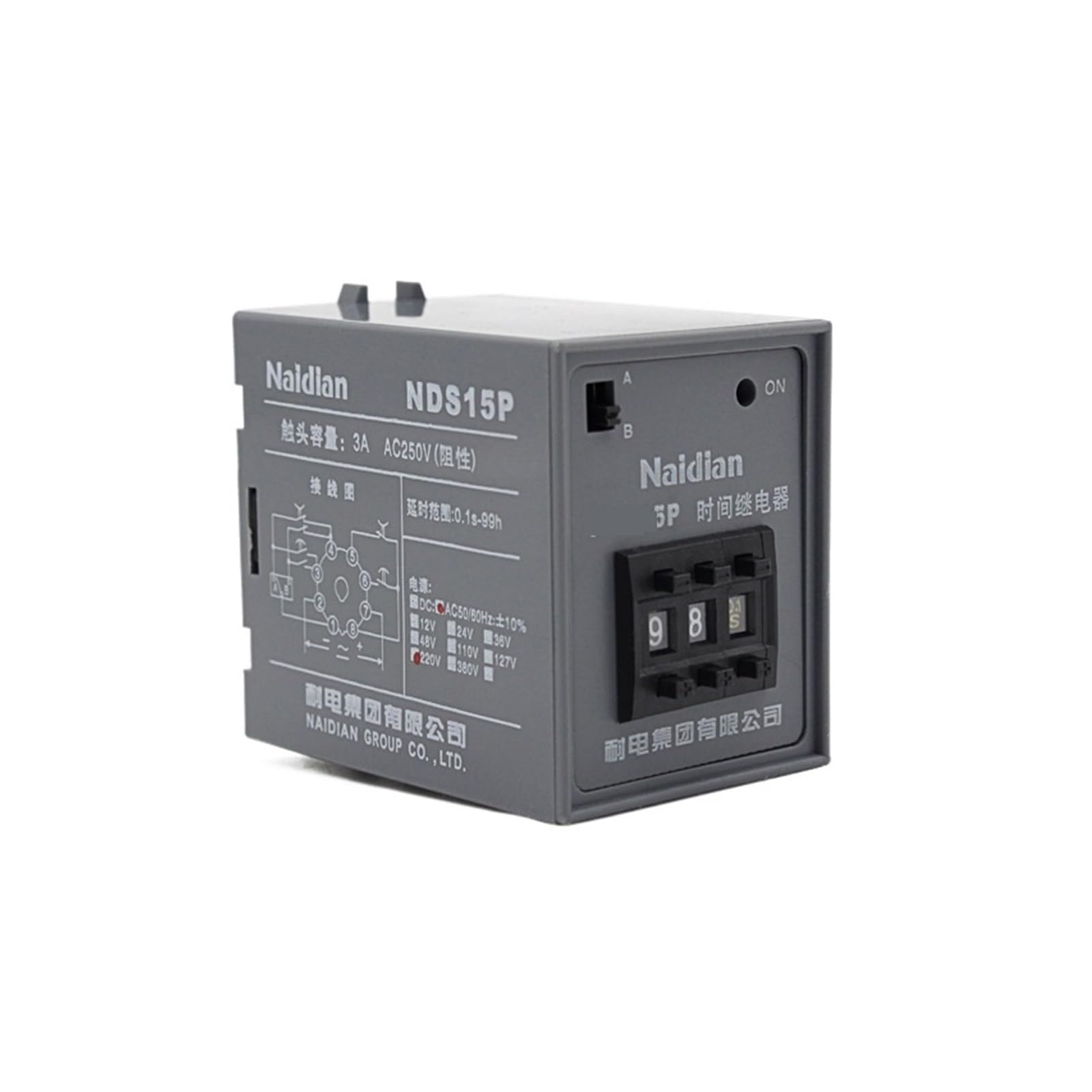Relais temporisé NISZA ST3P AC220V pour automatisation de tableau électrique