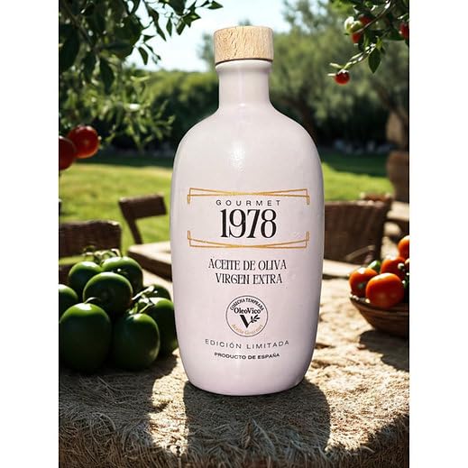 Aceite de Oliva Virgen Extra - Botella cerámica rosa - Olivar de montaña - Origen Jaén - Cosecha Temprana – Extracción en Frío - Alto en Polifenoles