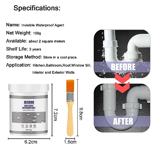 image for TINCAI Transparent Waterproof Coating Agent,100g Invisible Waterproof 
