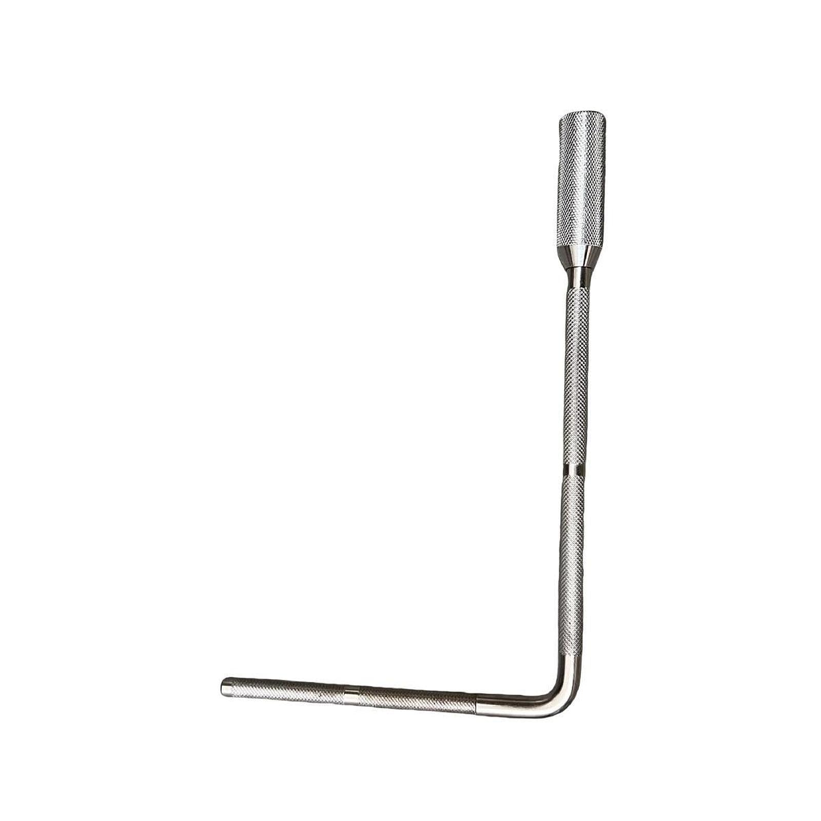 Percussion L Shaped Rod Bras Attache Instrument Batterie Montage Métal Réglable Stabilité Adapté pour Musiciens Professionnels Débutants Scène Répétit, Double L