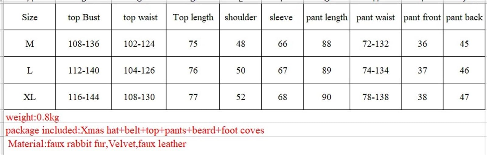 Costume Da Babbo Natale Costume da Babbo Natale Completo travestimento natalizio for cosplay for adulti Abito con cappello Copri piedi for barba for uomo