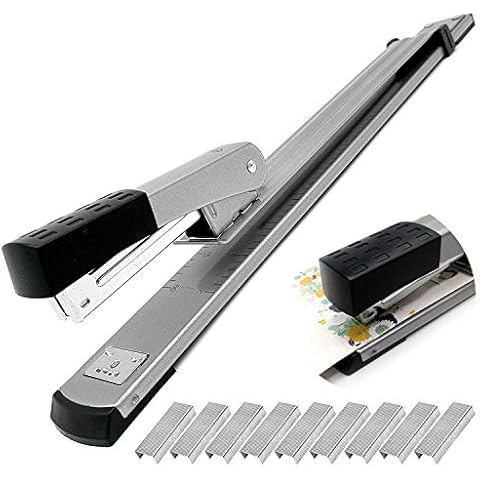 Cisolen Long Arm Stapler, 25 Sheet Capacity, Desktop Stapler for Binding Documents and Booklet Cover