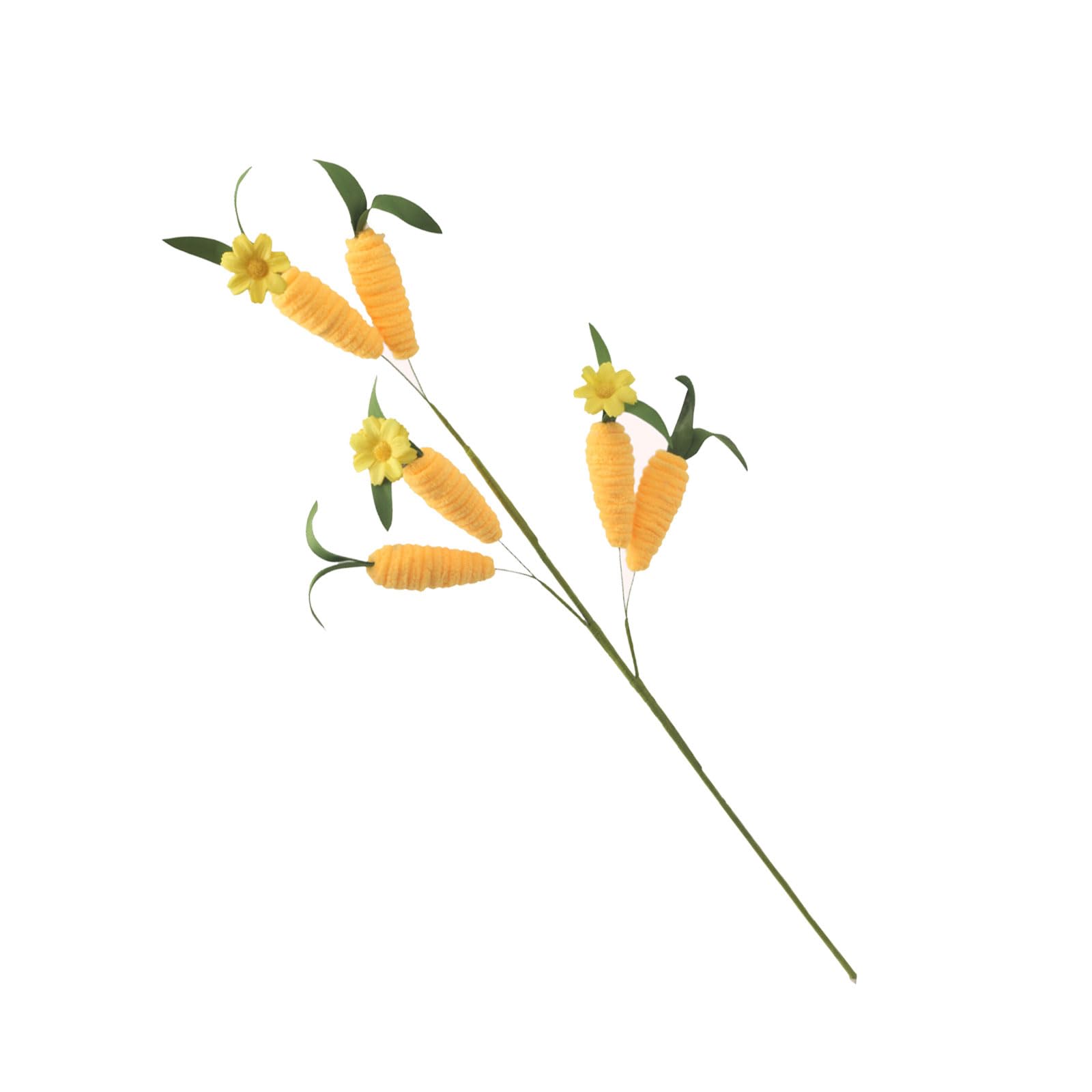 Lerpwige Holiday Party Centerpiece Artificial Silk Flower Radish Branch Carrot Sprigs for Easter Table Display Easter Radish Branch Ornament Realistic Artifical Silk Flower Carrot Sprigs