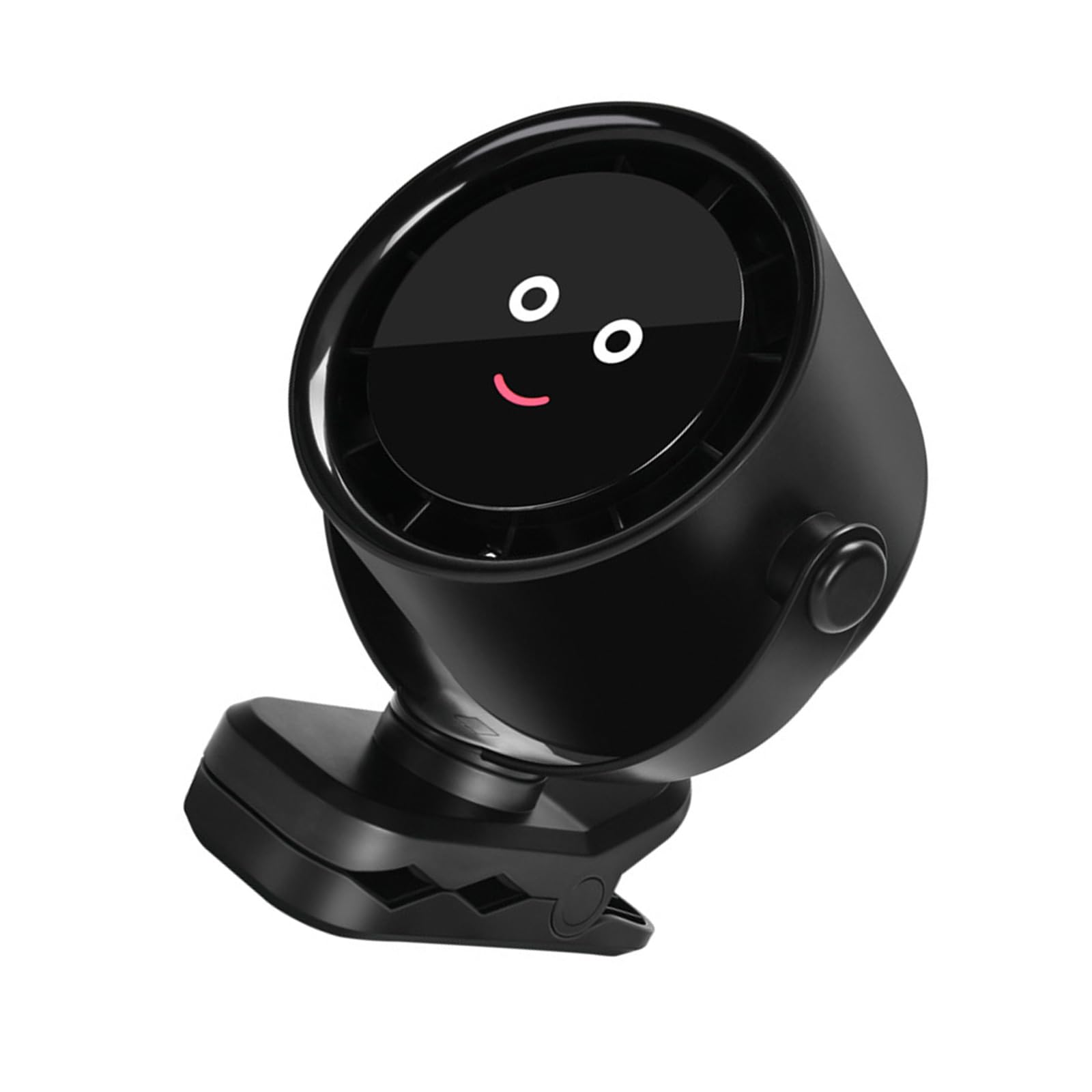 Buxuaaaa Desk Fan Rechargeable Small Travel Camping USB Table Fan Strong Airflows 5 Speed Quiet Digital Display for Bedroom Strollers