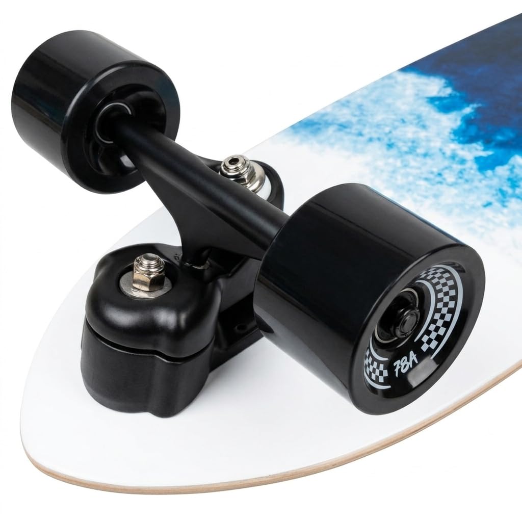 ACTA Surfskate Foam V2 31" - Ocean - Tabla de Surf de Arce de 7 Pliegues, Ideal para Principiantes e intermedios, para pumptrack, Cruising y Carving Urbano