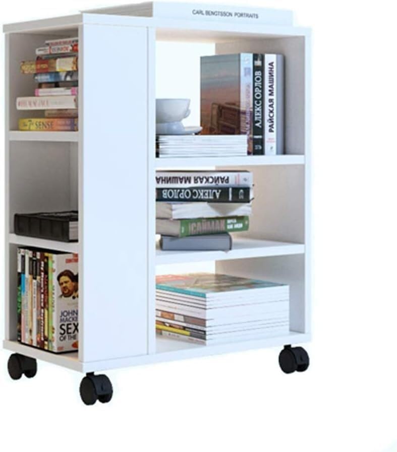 Bibliothèque mobile pour enfants : stop au désordre avec ce meuble blanc à casiers