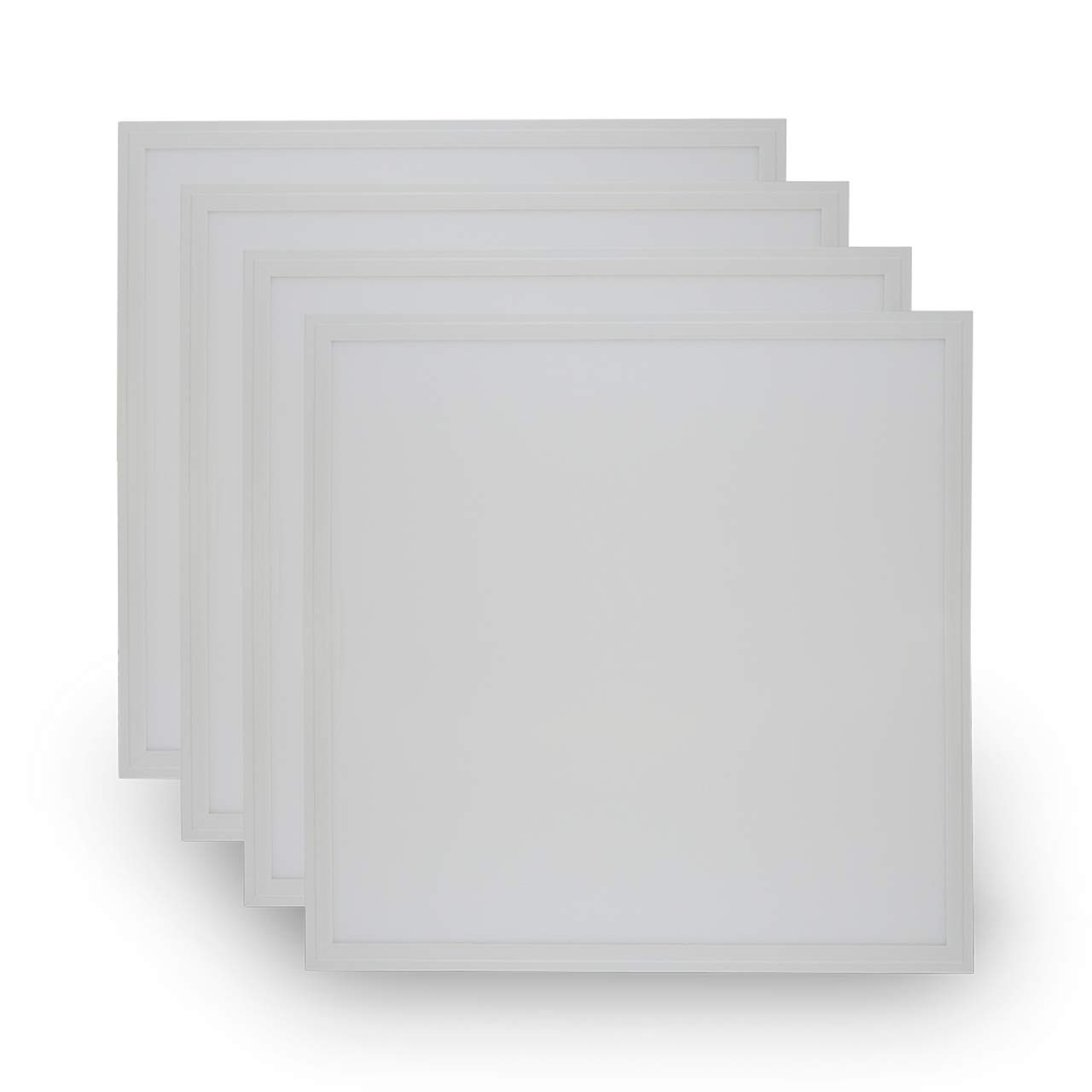 [4 Pack] 2x2 LED Flat Panel Ceiling Light 40w 4000k Cool White 0-10V dimmable 120-277V Input UL and DLC Listed - Equal to 2 lamp ubend Fluorescent