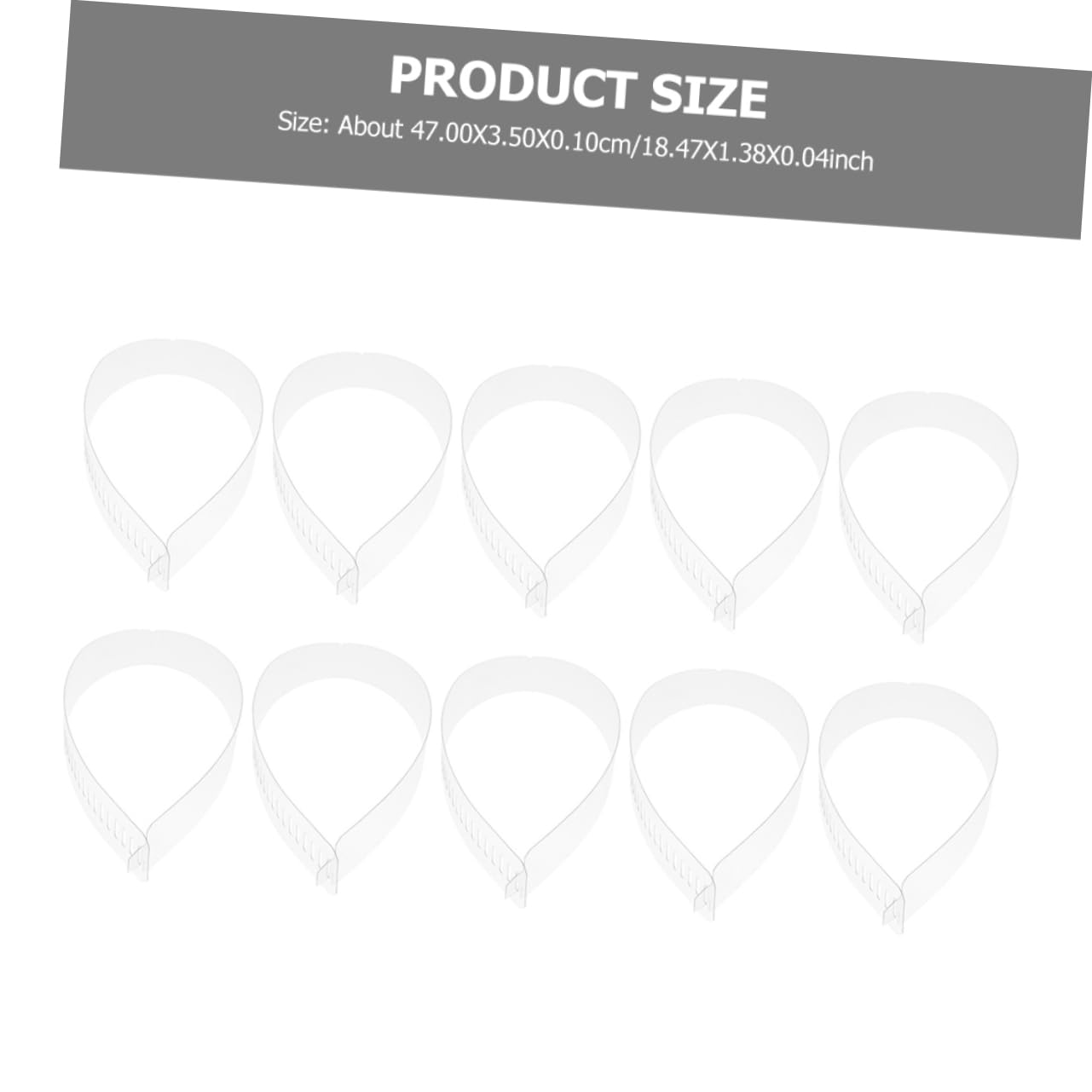 BESPORTBLE Shirt Collar Fixing Tools 50 Pcs Plastic Strips Fine Details for Blouses