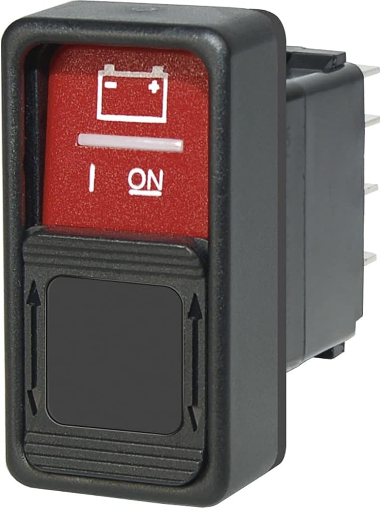 Blue Sea Systems 2145 SPDT Remote Control ON-OFF-ON Contura Switch for ML Relays