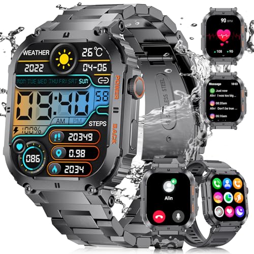 LIGE Montre Connectée Homme 1,96"