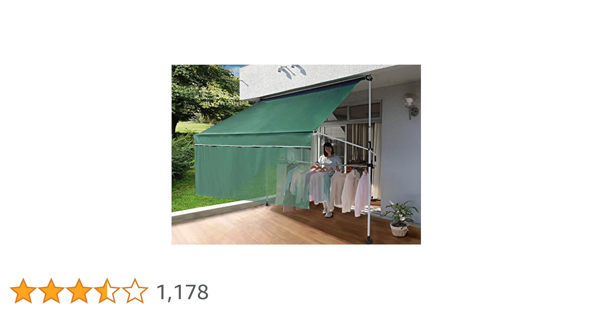 リビングアウト前幕と物干し竿付きオーニング 幅2m アーム伸縮タイプ ベージュ Amazon.co.jp: リビングアウト(Living Out) 前幕と物干し竿付き