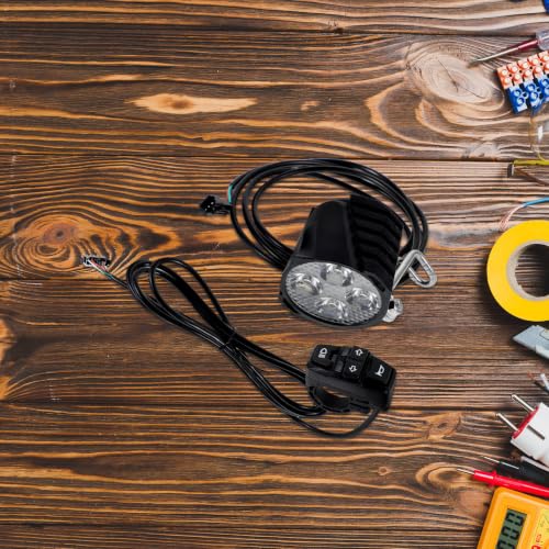 Kit de luces para bicicleta eléctrica con señal delantera y bocina en plástico ABS resistente 5