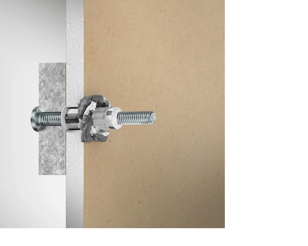 Tasselli multiuso in plastica 2K | Tassello universale Shark Twist | 8 nodi in dimensioni 8 x 46 mm