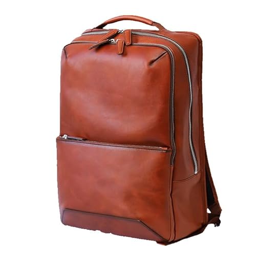 キャメル色 レザー フラップ式リュック キャメル 本革 リュック