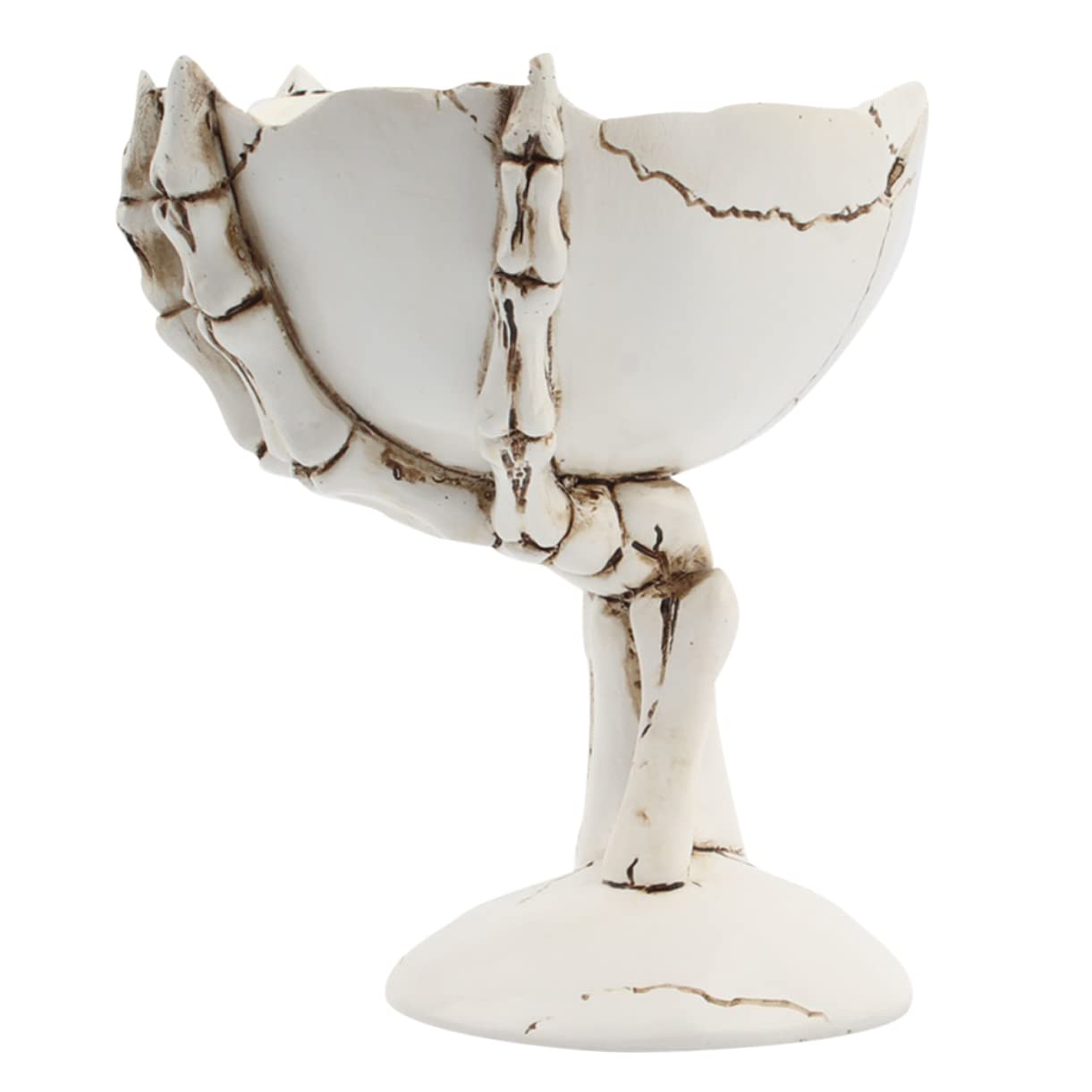 NOLITOY 1pc Skeleton Hand Skull Fruit Bowl Halloween Desktop Decoration Candy Bowl Skeleton Hands Tray Resin Candy Tray Halloween Candy Tray