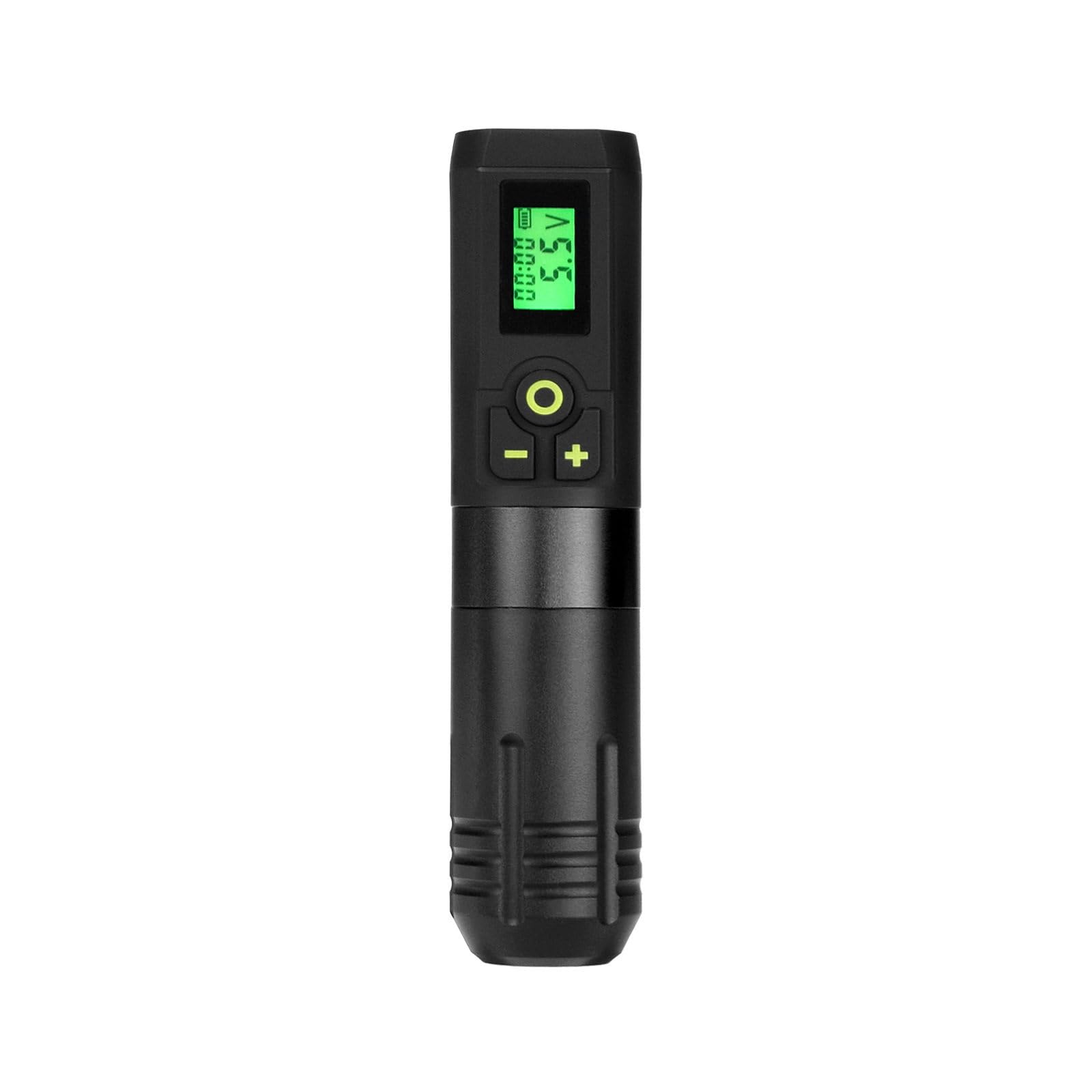 Macchina per tatuaggi wireless - Macchina per tatuaggi rotativa ricaricabile da 1300 mAh con display OLED, controllo della tensione 6-9 V, ricarica di tipo C,Nero