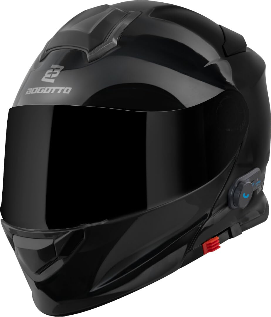 Bogotto H271 BT Bluetooth Klapphelm, schwarz, 2XL