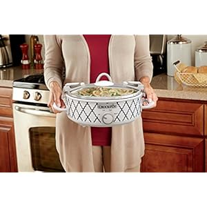 Crock-Pot Small 2.5 Quart Casserole Slow Cooker in White/Blue, Enjoy Eye-Catching Quick Meals, Durable and Compact Crock Pot Small 25 Quart Casserole Slow Cooker in WhiteBlue Enjoy Eye Catching Quick Meals Durable and Compact