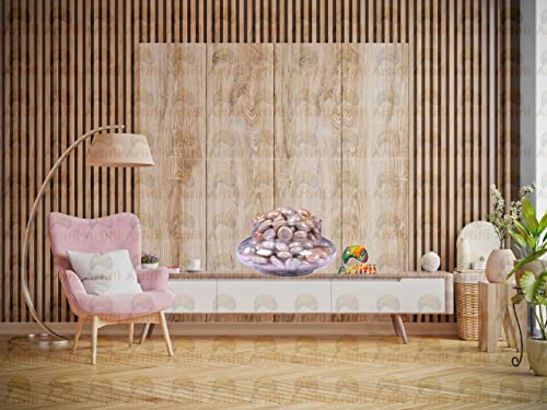 Image of Decorative Decorative Stones for Vase Filler or Pebbles for Home Decor /Decorative Capsule Pebbles /Glass /gravels /Stone /Beads for Aquarium, Table, vase, Fountain (Light Gold, 950 Gram)