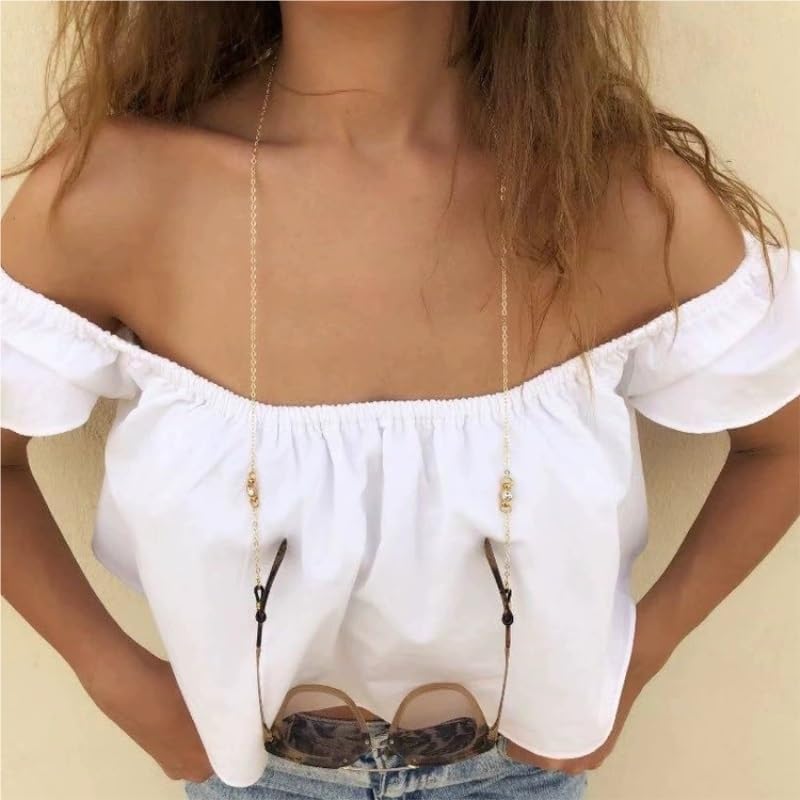 Casual Diamond Eyeglass Chain Neck Hanging Rope Versatile Sunglasses Accessories